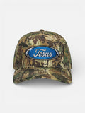 Jesus Oval Snapback (Camo)