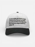 Galatians 2:20 Snapback (White/Black)